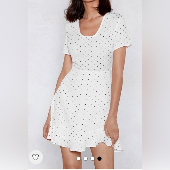 Eight Paris Polka dot Mini Dress sz M - Picture 1 of 13